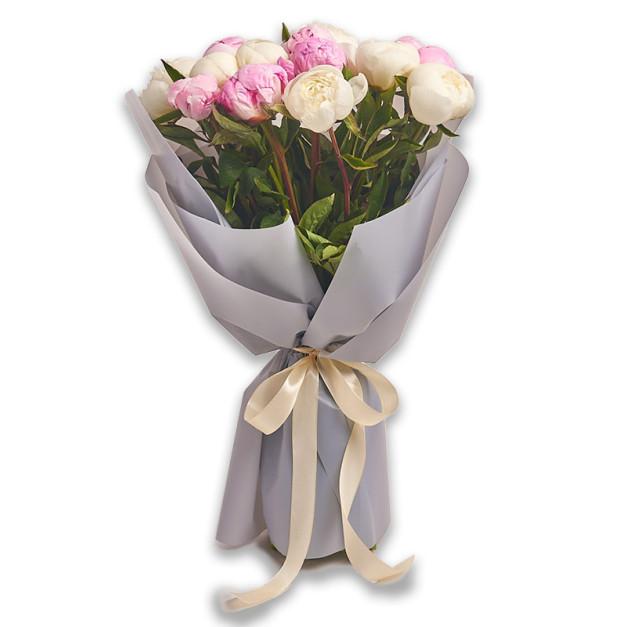 Bouquet of 15 Delicate Peony Mix