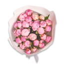 Букет 25 Розовых Пионов Микс