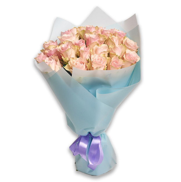 Bouquet of 25 Roses Pink Athena