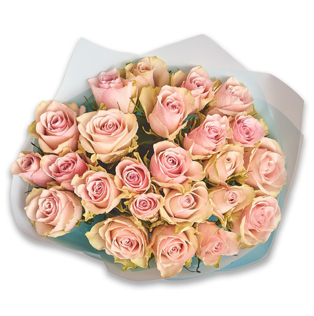 Bouquet of 25 Roses Pink Athena