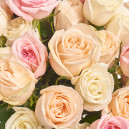 Букет 25 пионовидных Роз микс