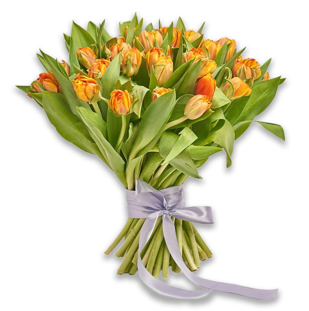 Bouquet 51 Orange Peony Tulip