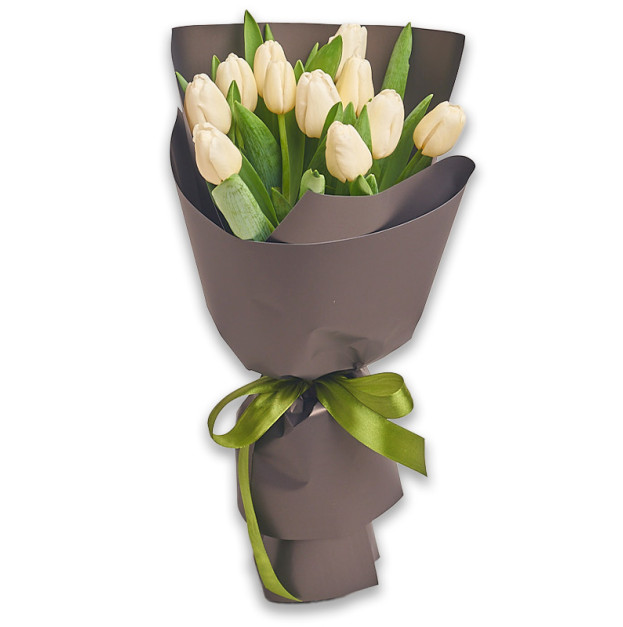 Букет 11 Білих тюльпанів