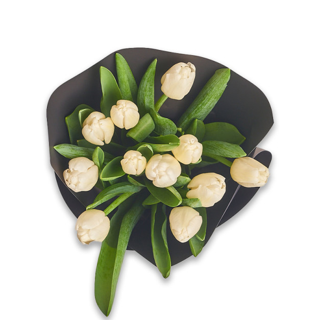 Букет 11 Білих тюльпанів