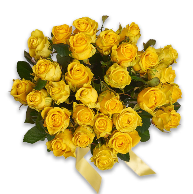 Букет 29 Жовтих троянд