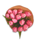 Bouquet of 15 Pink Tulips