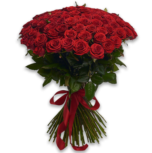 Букет 101 Червона троянда