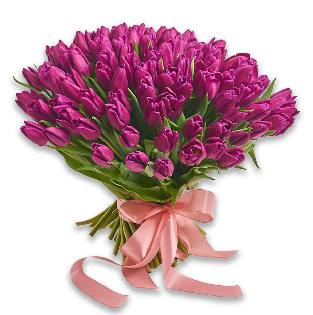 Bouquet 101 Purple Tulip