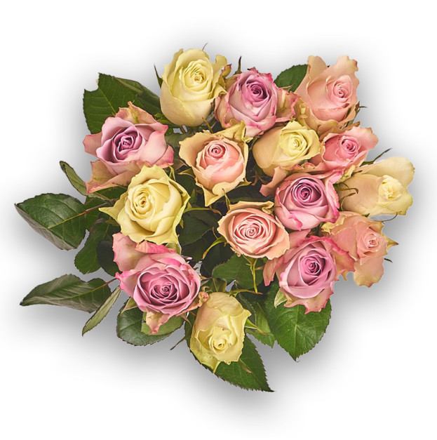 Букет 15 Троянд мікс