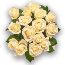 Букет 15 Білих троянд