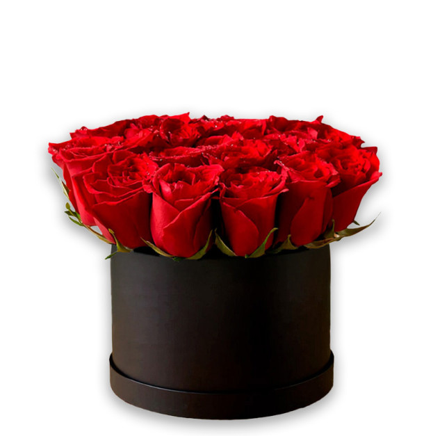 Flowers in a box #20 "Red roses"