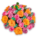 Flowers in a box #25 "Rose mix"