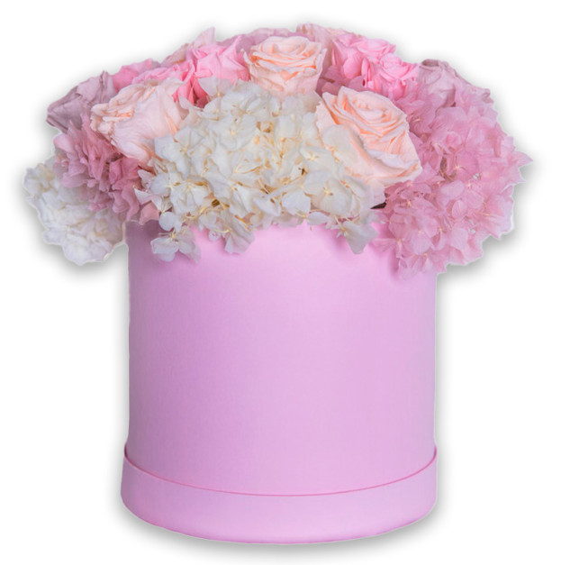 Квіти в коробці №32 "Ніжний дотик"